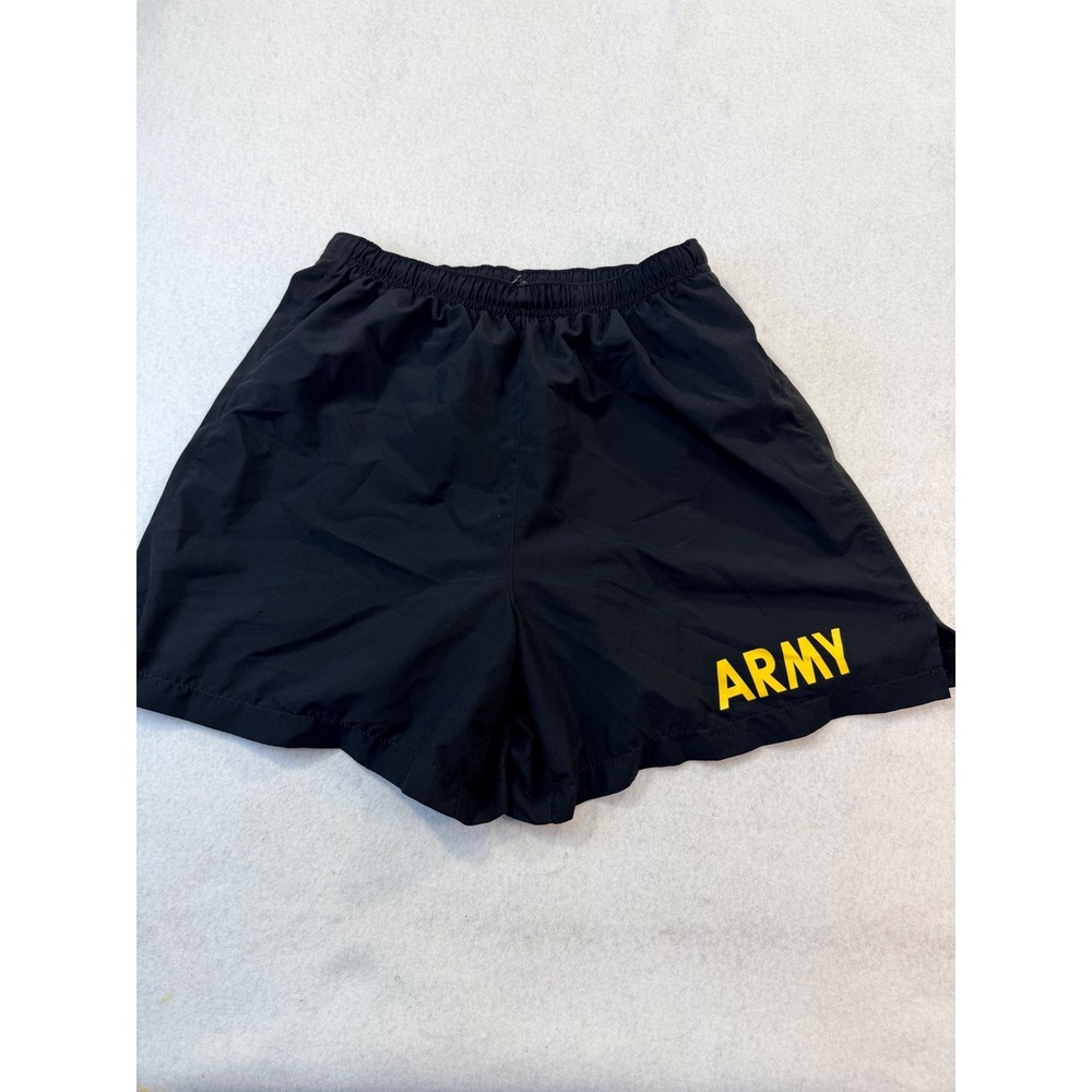 US Army APFU Physical Fitness Uniform Trunks Black Yellow Small SPE1C1-18-D-1069